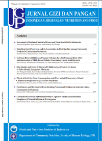 Image of Jurnal Gizi dan Pangan