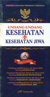 Image of Undang-Undang Kesehatan dan Kesehatan Jiwa